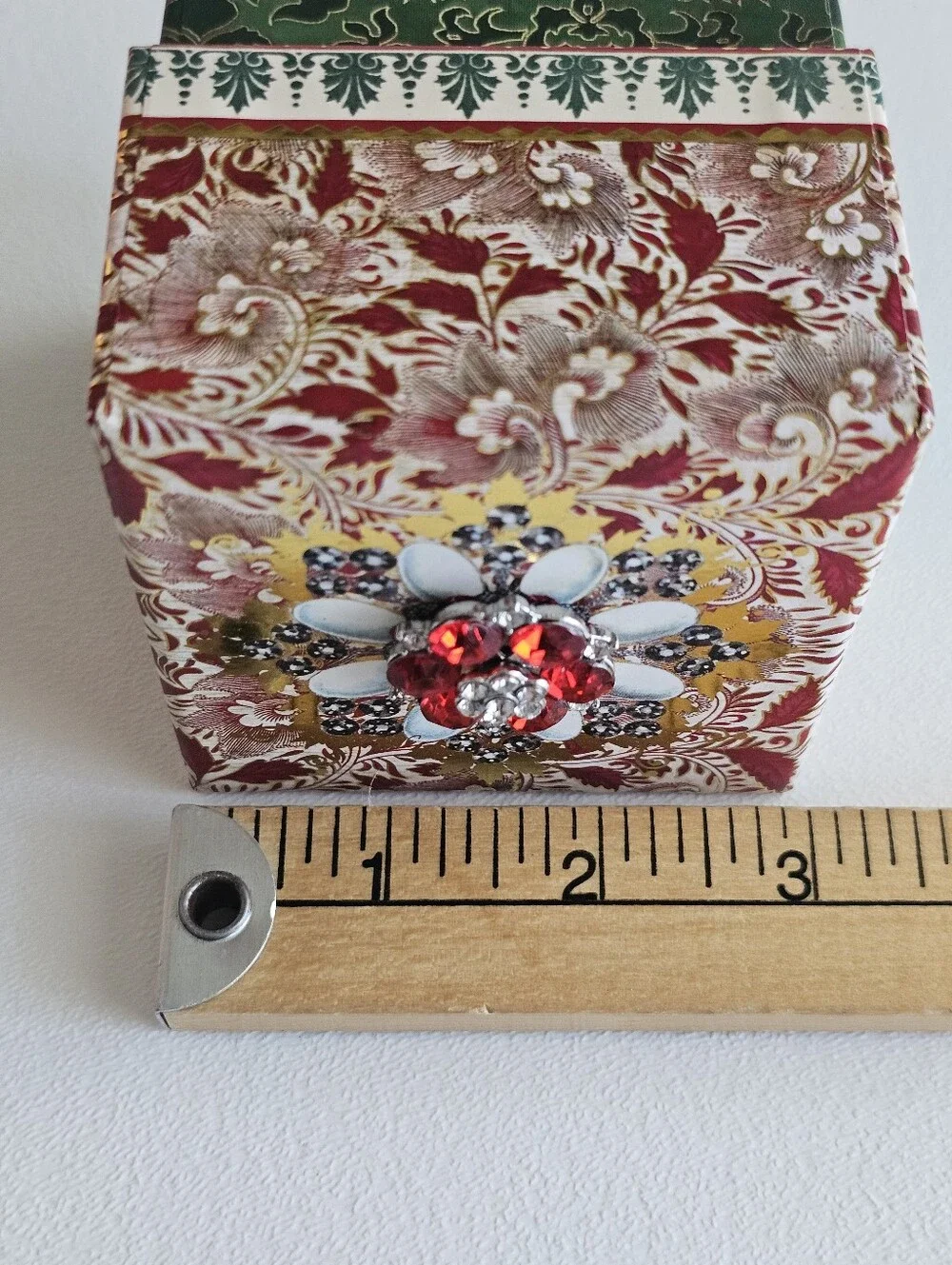 Punch Studio Rose Soap Keepsake Box Gift Set Jeweled Decorative Box NEW